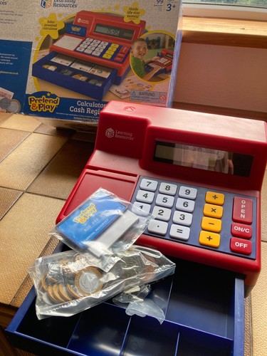 Children toy cash register - cash,