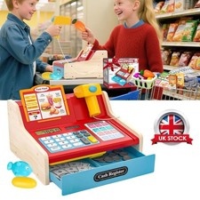 Wooden Toy Cash Register for