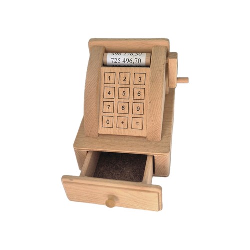 Wooden cash register shop till - register,